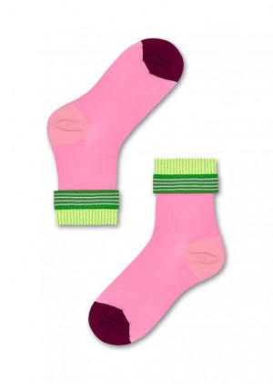 Happy Socks Conchita Ankle Socken Unisex Rosa | Schweiz 41679OKLW