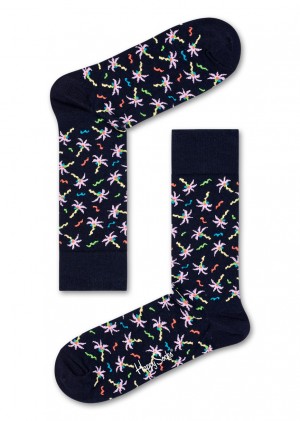 Happy Socks Confetti Palm Socken Unisex Schwarz | Schweiz 90413RUPL