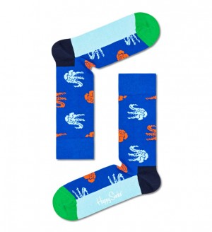 Happy Socks Crocodile Socken Unisex Blau | Schweiz 07185FGOY