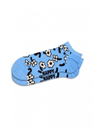 Happy Socks Dancing Flower Low Socken Unisex Hellblau | Schweiz 53297FNPE