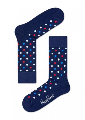 Happy Socks Dot Socken Unisex Navy | Schweiz 69842LWFV