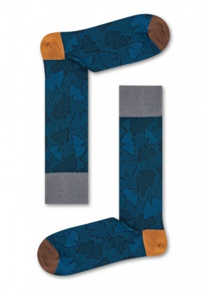 Happy Socks Dressed Ginkgo Socken Unisex Navy | Schweiz 43062LNGM