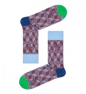 Happy Socks Dressed High Five Crew Socken Unisex Dunkelrot | Schweiz 81092WTSE