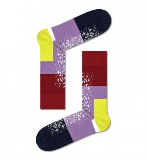 Happy Socks Dressed Im Blocked Socken Unisex Dunkelrot | Schweiz 72156DKPQ