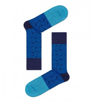 Happy Socks Dressed Martini Crew Socken Unisex Blau | Schweiz 47610BLAY