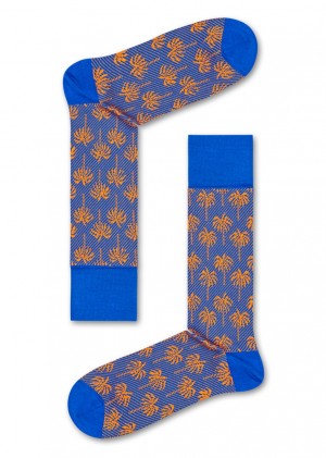 Happy Socks Dressed Palm Socken Unisex Blau | Schweiz 43928TZYU