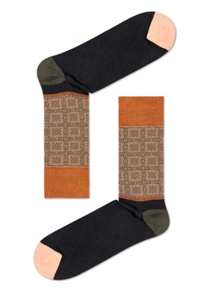 Happy Socks Dressed Square Crew Socken Unisex Schwarz | Schweiz 35941OKGR