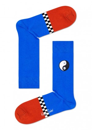 Happy Socks Eye Yin/Yang Socken Unisex Blau | Schweiz 97285DNZQ