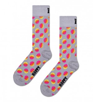 Happy Socks Faded Big Dot Socken Unisex Grau | Schweiz 69854JNWP