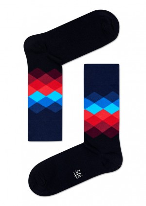 Happy Socks Faded Diamond Socken Unisex Schwarz | Schweiz 71436NHYT