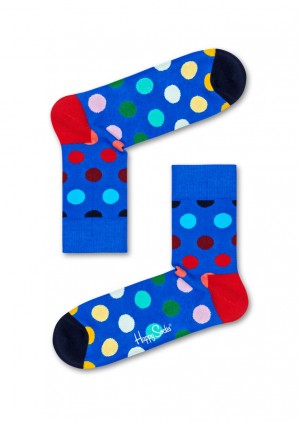 Happy Socks Faded Dot 1/2 Crew Socken Unisex Blau | Schweiz 79624RFTX