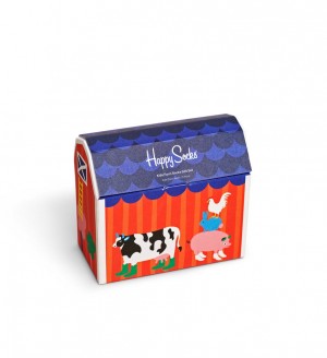 Happy Socks Farm Socks Gift Set Kinder Hellblau | Schweiz 93417YEQM