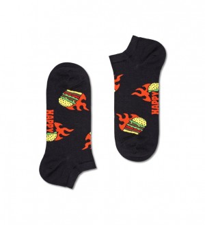 Happy Socks Flaming Burger Low Socken Unisex Schwarz | Schweiz 70983HLAX