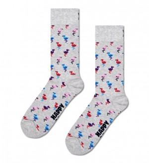 Happy Socks Flamingo Socken Unisex Hellgrau | Schweiz 68971IHLU