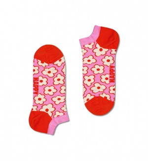 Happy Socks Flower Low Socken Unisex Rosa Blumen | Schweiz 49036ANDW