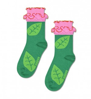 Happy Socks Flower Socken Kinder Grün | Schweiz 29543WZEN