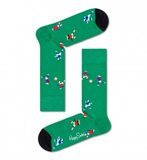 Happy Socks Football Socken Unisex Grün | Schweiz 62495XHYE