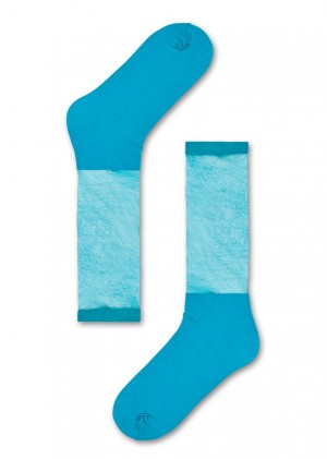 Happy Socks Fran Crew Socken Unisex Hellblau | Schweiz 62370NPOR