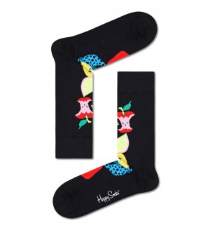 Happy Socks Fruit Stack Socken Unisex Schwarz | Schweiz 78402GRHY