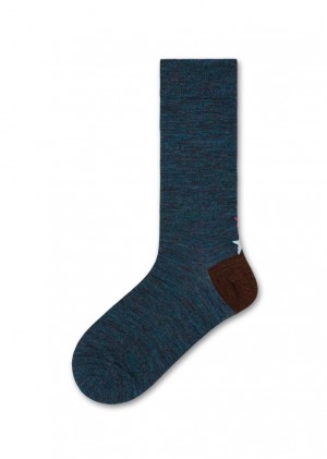 Happy Socks Gina Mid High Socken Unisex Blau | Schweiz 30874DTQB