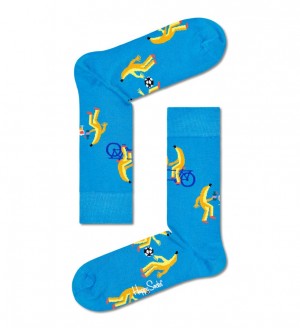 Happy Socks Going Bananas Socken Unisex Hellblau | Schweiz 07485WMDX