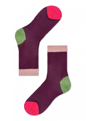 Happy Socks Grace Ankle Socken Unisex Lila | Schweiz 91243FNKV