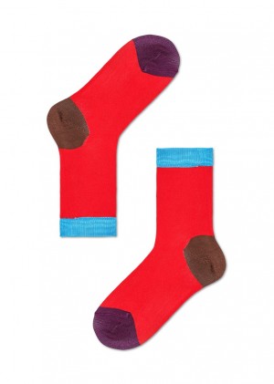 Happy Socks Grace Ankle Socken Unisex Rot | Schweiz 42639KWFY