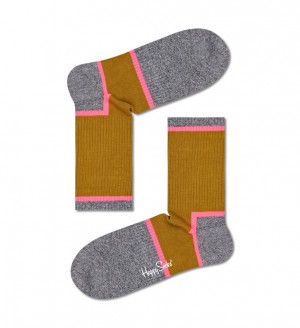 Happy Socks Graphic 3/4 Crew Socken Unisex Grün | Schweiz 59038WBQV