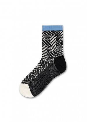 Happy Socks Greta Crew Socken Unisex Schwarz | Schweiz 89201BDNG