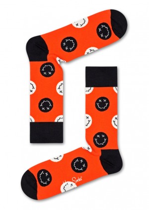 Happy Socks Halloween Smiling Socken Unisex Rot | Schweiz 86097OGFA