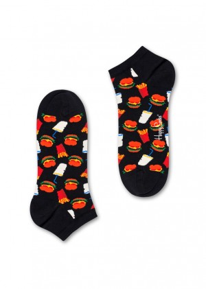 Happy Socks Hamburger Low Socken Unisex Schwarz | Schweiz 72309CNDF