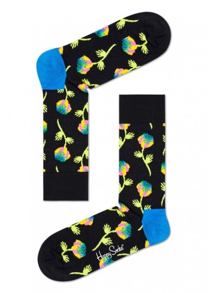 Happy Socks Hand Flower Socken Unisex Schwarz | Schweiz 28136NWFG