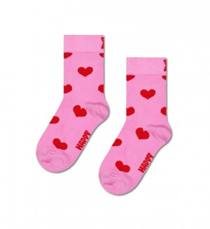 Happy Socks Heart Socken Kinder Rosa | Schweiz 39786LTMN