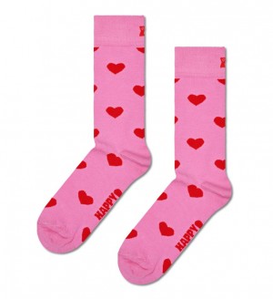 Happy Socks Heart Socken Unisex Rosa | Schweiz 40536IMUN