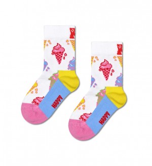 Happy Socks Ice Cream Socken Kinder Weiß | Schweiz 84352CORT