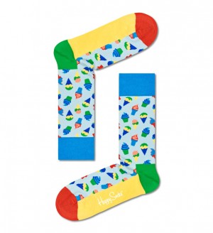 Happy Socks Ice Cream Socken Unisex Hellblau | Schweiz 30871EJYQ