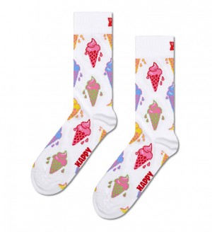 Happy Socks Ice Cream Socken Unisex Weiß | Schweiz 75308GNYL