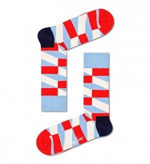 Happy Socks Jumbo Filled Optic Socken Unisex Rot | Schweiz 60857YOID