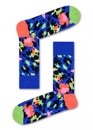 Happy Socks Leopard Socken Unisex Blau | Schweiz 63219SXEH