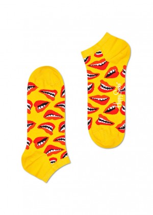 Happy Socks Lips Low Socken Unisex Gelb | Schweiz 65749FTWM