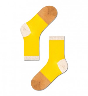 Happy Socks Liza Ankle Socken Unisex Gelb | Schweiz 93507ECDZ