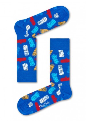 Happy Socks Logs Socken Unisex Blau | Schweiz 36792FOWQ