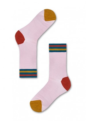 Happy Socks Lona Crew Socken Unisex Rosa | Schweiz 40926WSAN