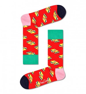 Happy Socks Love Sandwich Socken Unisex Rot | Schweiz 74350BZUL