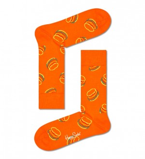 Happy Socks Lunch Time Socken Unisex Orange | Schweiz 37168DFMW