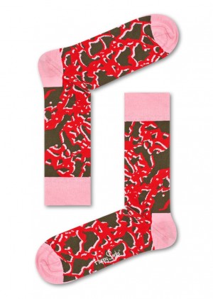 Happy Socks Marble Socken Unisex Rosa | Schweiz 59620SMKH