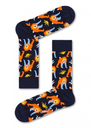 Happy Socks Monkey Socken Unisex Navy | Schweiz 93420NCAW