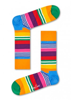 Happy Socks Multi Stripe Socken Unisex Orange | Schweiz 28467AUXB