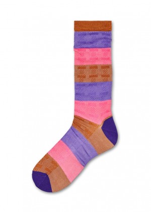 Happy Socks Myggan Mid High Socken Unisex Rosa | Schweiz 47028KMEG