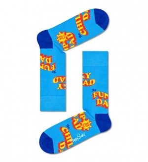 Happy Socks Number One Dad Socken Unisex Hellblau | Schweiz 87396AUJO